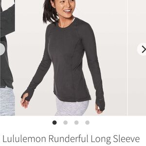 Lululemon Athletica Black Long Sleeve Top